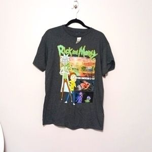 Rick and Morty tee shirt. Gray with from Dimension C-137  size medium medium NWT